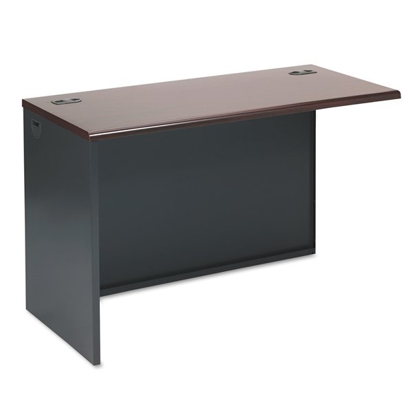 Hon Return Shell, 24 in D, 48" W, 29-1/2 in H, Mahogany/Charcoal H38944L.N.S